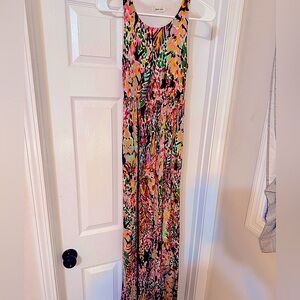Sleeveless, maxi dress, floral